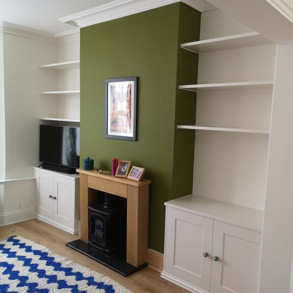 Fitted victorain terrace alcove cabinets, Southville, Bristol