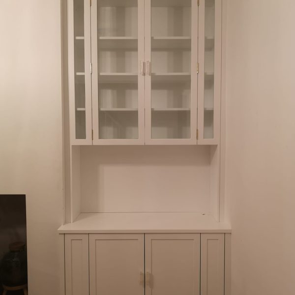 Dining room glass fronted alcove cabinet, Southville, Bristol